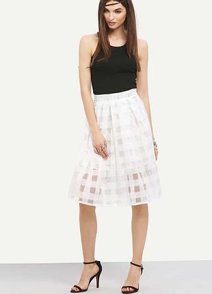 Прозора біла спідниця luc-ce
