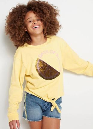 Желтый свитшот