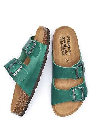 Женские слайды шлепа в стиле birkenstock от испанского бренда moshulu