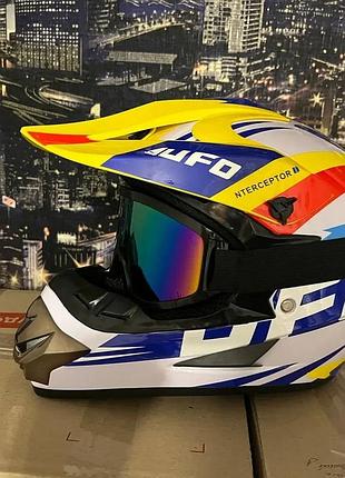 Кросовий шолом з окулярами