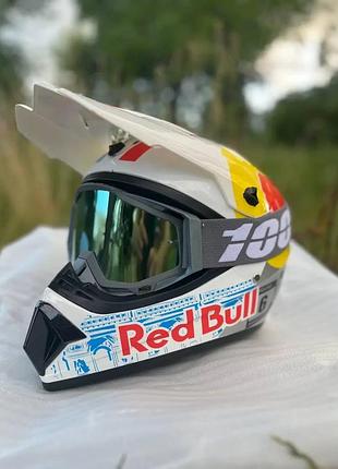 Шлем с очками кроссовый