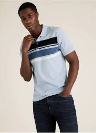 Модна футболка поло regular fit marks&amp;spancer. xl