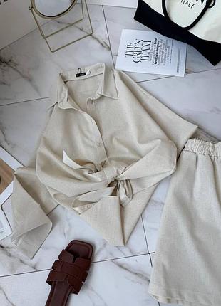 Костюм из натурального льна