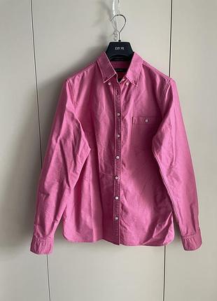 Женская рубашка оксфорд офисная gant приталенная