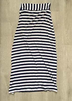 Юбка макси тельняшка м