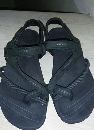 Merrell (сша) - черные босоножки р. 39 (25,5 см)