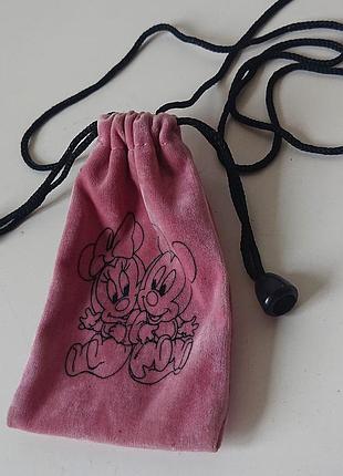 Велюровый винтажный мешочек