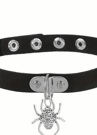 Чокер на шею с пауком