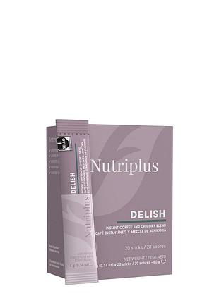 Суміш розчинної кави та цикорію delish у стіках, 80 г (20 шт)