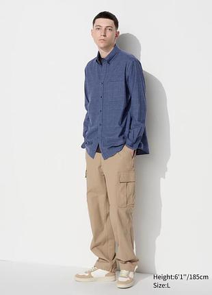 Качественная мужская фланелевая рубашка в клетку