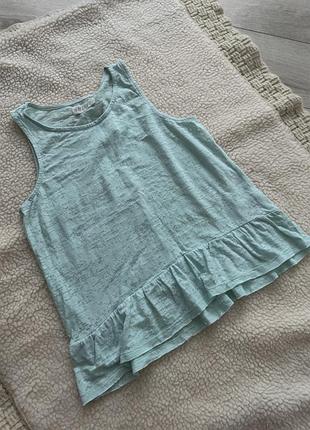 Майка топ с рюшкой