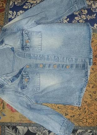 Рубашки дитяча джинсова