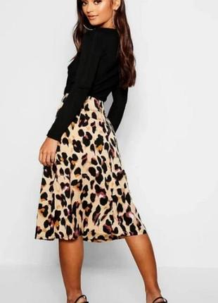 Леопардова спідниця в ідеальному стані 
,50р.