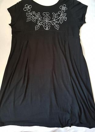 Комфортное платье из эластичной натуральной ткани, р. 3xl, гамбург