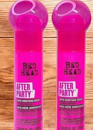 Вирівнюючий крем для блиску та шовковистості волосся  tigi bed head after party