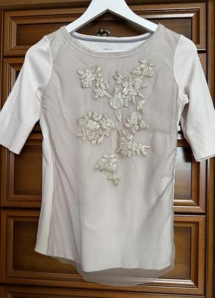 Топ с вышивкой marc cain