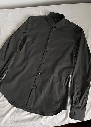 Сіра дизайнерська сорочка miu miu оригінал