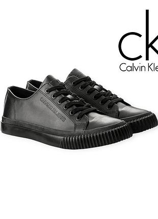 Calvin klein крутежные кеды от люксового бренда, черного цвета размер 40, совершенно новые