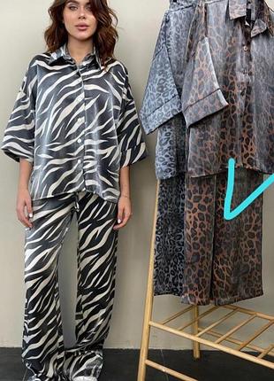 Женский брючный костюм оверсайз