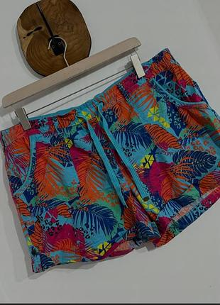 Яркие тонеекие шортики на резинке