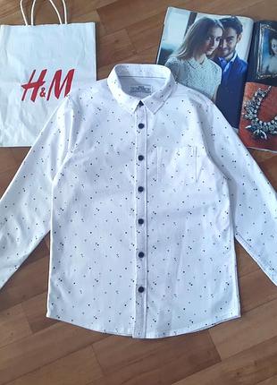 Новая белая праздничная рубашка boys 10роков