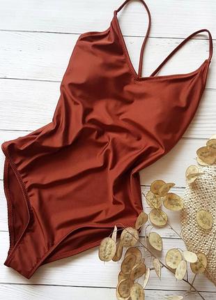 Фирменный стильный сдельный цельный слитный купальник уплотненная чашка