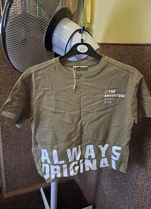 Футболка zara, котон, 9р, 134см