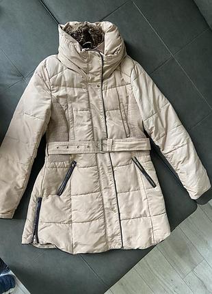 Куртка тепла зимова colin’s, розмір l, бежева