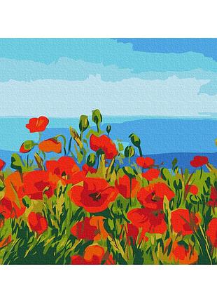 Картина по номерам поле маков. клод моное rbs1005
