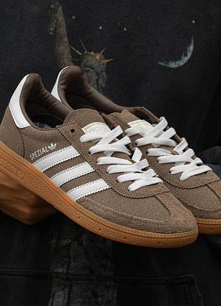 Мужские кроссовки adidas spezial brown suede 40-41-42-43