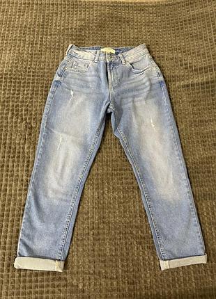 Нові жіночі блакитні джинси мом dorothy perkins розмір xs s 34