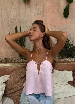 Топ из льна