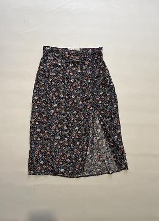 Спідниця міді hollister з розрізом