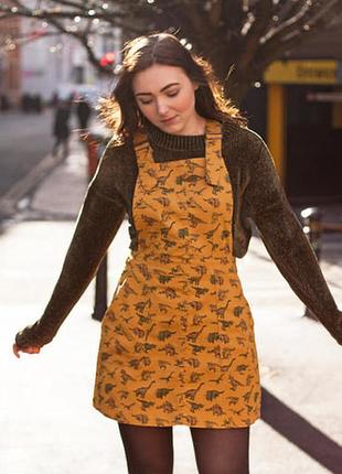 Натуральний комбінезон з динозаврами