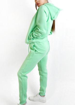Спортивный костюм на флисе джоггеры и худи