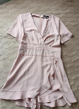Сарафан юбка шорти пудра
