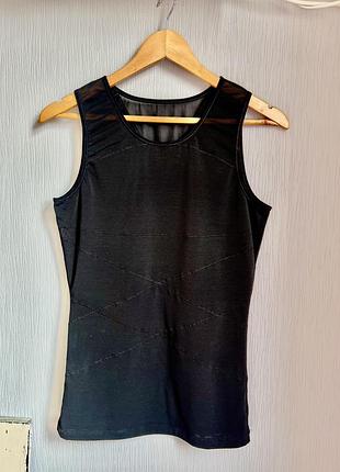 Коригуюча майка утяжка жіноча чорна фірмова