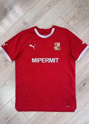 Спортивна футболка на хлопчика, футбольна футболка від бренду puma, зріст 152-158 см