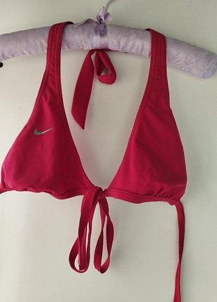 Nike купальник, лиф верх от купальника, топ, бра, бюст, красный алый, p. м