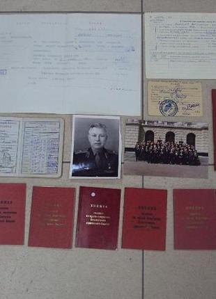 Документи герой радянського союзу цвях партійний квиток, книжка талонів, картка лот 13 шт no5625