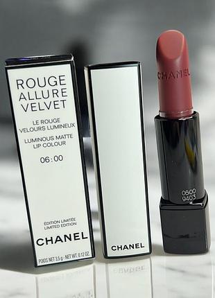 Chanel rouge allure velvet помада для губ 06:00 3.5g