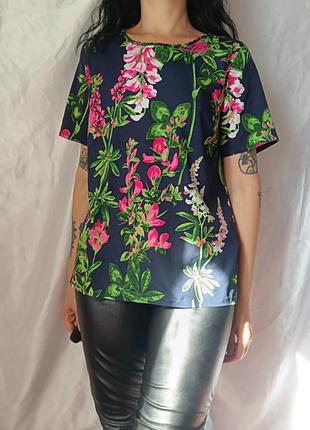 Супермодная шифоновая блузка с цветами vero moda 
 😍😍😍😍😍