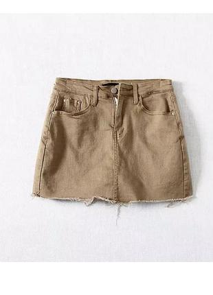 Спідниця шорти беж джинс
