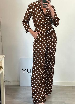 Романо костюм со штанами палаццо