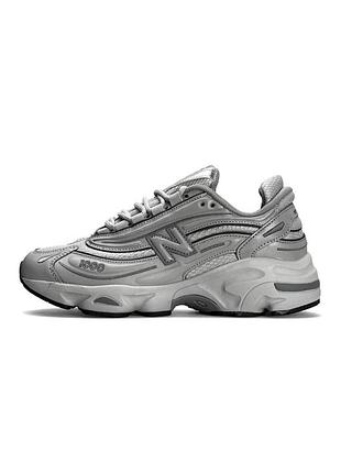 Жіночі кросівки new balance 1000,  сірі шкіряні кросівки нью баланс, демісезонні