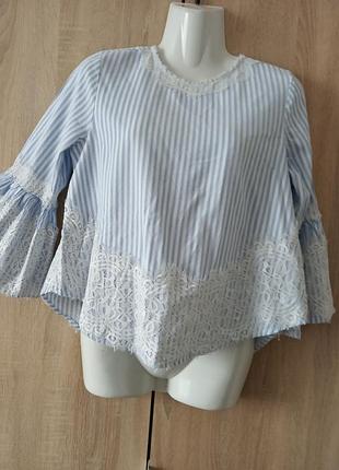 Стильная блуза в полоску zara