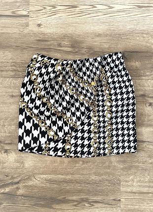 Спідниця міні в гусячу лапку river island