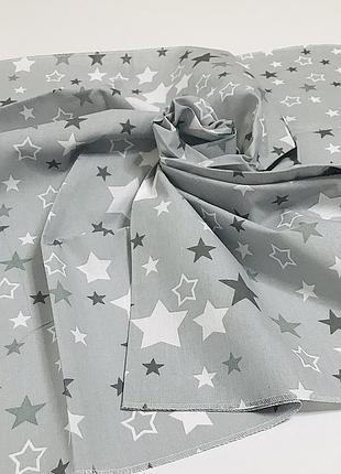 Пеленка бязь серые звездочки penetka 110x85 см