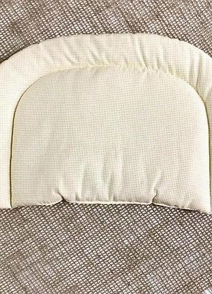 Подушка детская с закругленными углами желтая клеточка бязь penetka 35x22 см