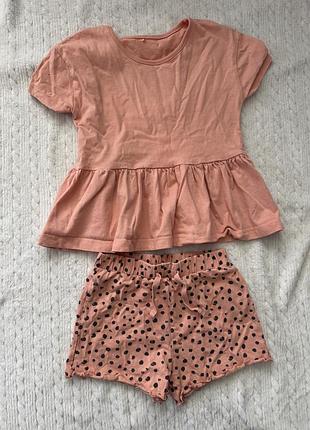 Котоновий трикотажний комплект, костюм george